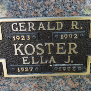 Gerald R. Koster (grave)