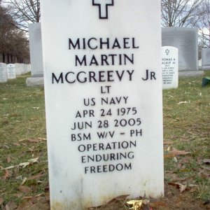 M. McGreevy's grave