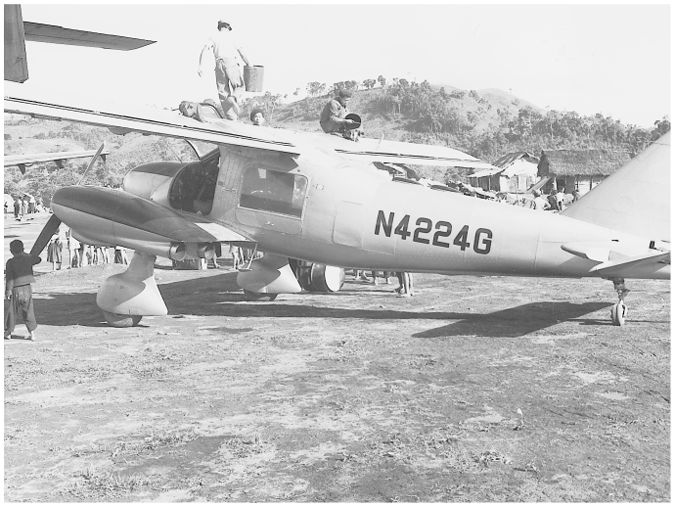 Air America Dornier DO-28,refuelling Laos 1963