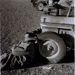David Stirling (asleep)