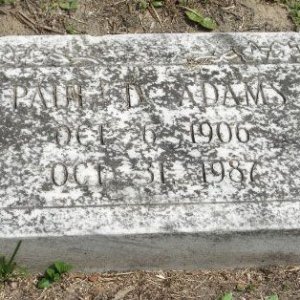 Paul D. Adams (grave)