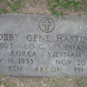B. Hastings (grave)
