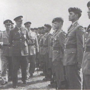 SAS inspection by Sir Bernard Fergusson