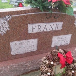 Norbert F. Frank (grave)