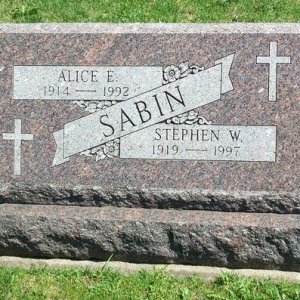 Stephen W. Sabin (grave)