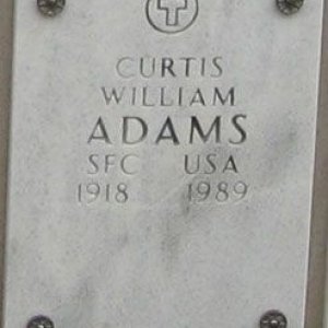 Curtis W. Adams (grave)