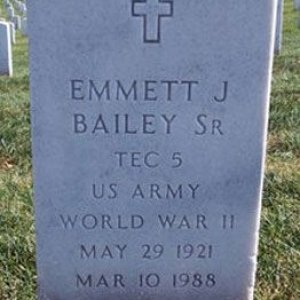 Emmett J. Bailey (grave)