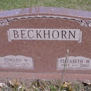 Edward W. Beckhorn (grave)