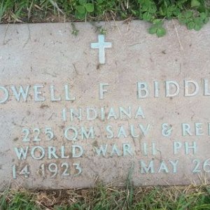 Lowell F. Biddle (grave)