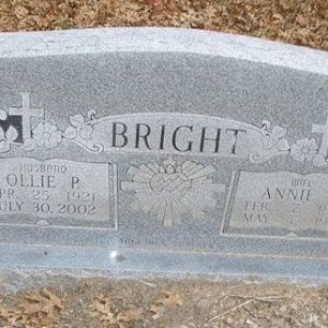 Ollie P. Bright (grave)
