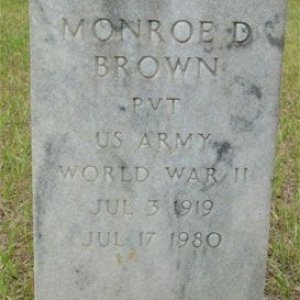 Monroe D. Brown (grave)