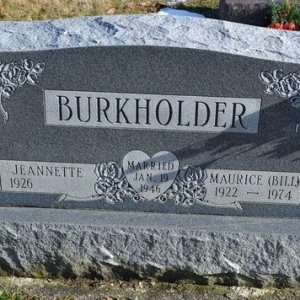 Maurice E. Burkholder (grave)