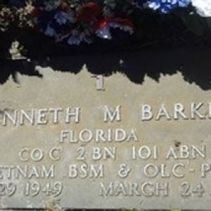 K. Barker (grave)