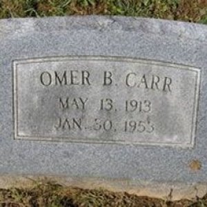 Omer B. Carr (grave)