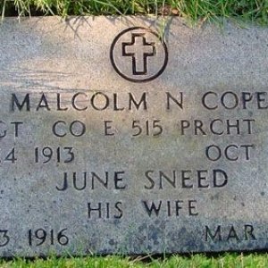 Malcolm N. Cope (grave)