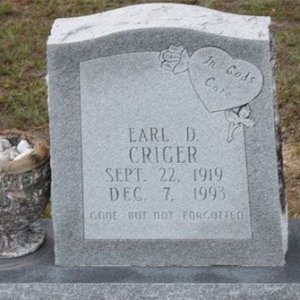 Earl D. Criger (grave)