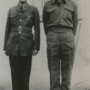 Maurice D. White (right)