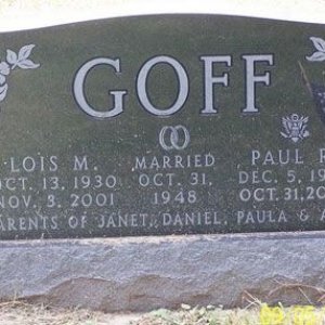 Paul R. Goff (grave)