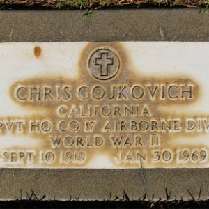 Chris Gojkovich (grave)