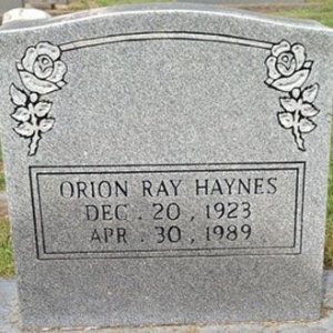 Orion R. Haynes (grave)