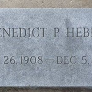 Benedict P. Hebel (grave)