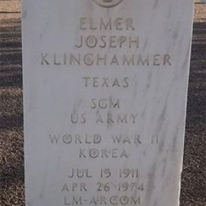 Elmer J. Klinghammer (grave)