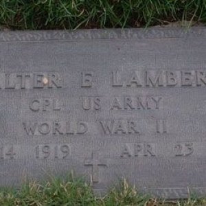 Walter E. Lambert (grave)