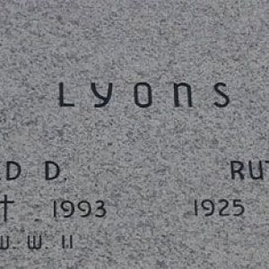 Fred D. Lyons (grave)