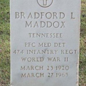 Bradford L. Maddox (grave)