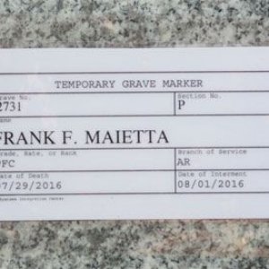 Frank F. Maietta (grave)