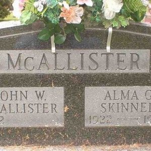 John W. McAllister (grave)