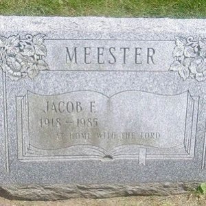Jacob F. Meester (grave)