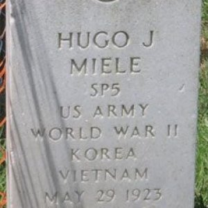 Hugo J. Miele (grave)