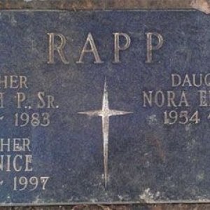 Joseph P. Rapp (grave)