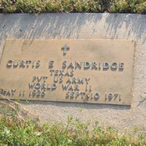 Curtis E. Sandridge (grave)
