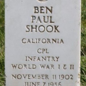 Ben P. Shook (grave)