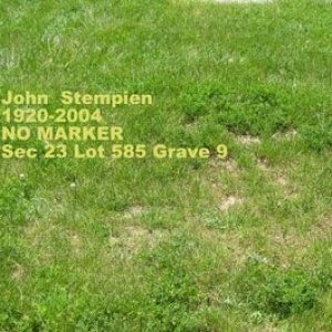 John Stempien (unmarked grave)
