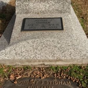 Johnny J. Stidnam (grave)