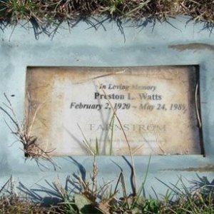 Preston L. Watts (grave)