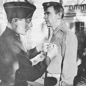 E. Walker (receiving Silver Star)