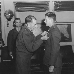 R. Kehoe (receiving D.S.C.)