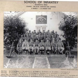 School of Infantry,Gwelo 1978