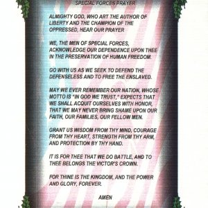 Special Forces Prayer