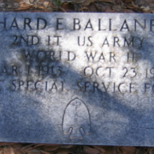 Richard E. Ballanfant (grave)