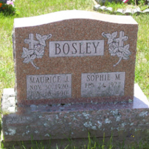 Maurice J. Bosley (grave)