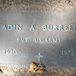 Adin A. Burrell (grave)