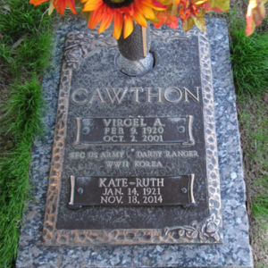 Virgil A. Cawthon (grave)
