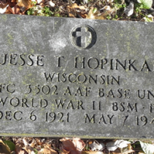 Jesse T. Hopinkah (grave)