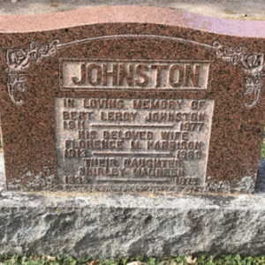 Bert L. Johnston (grave)