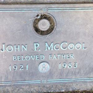 John P. McCool (grave)